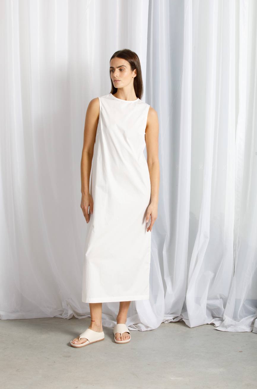 Long cotton tank dress online