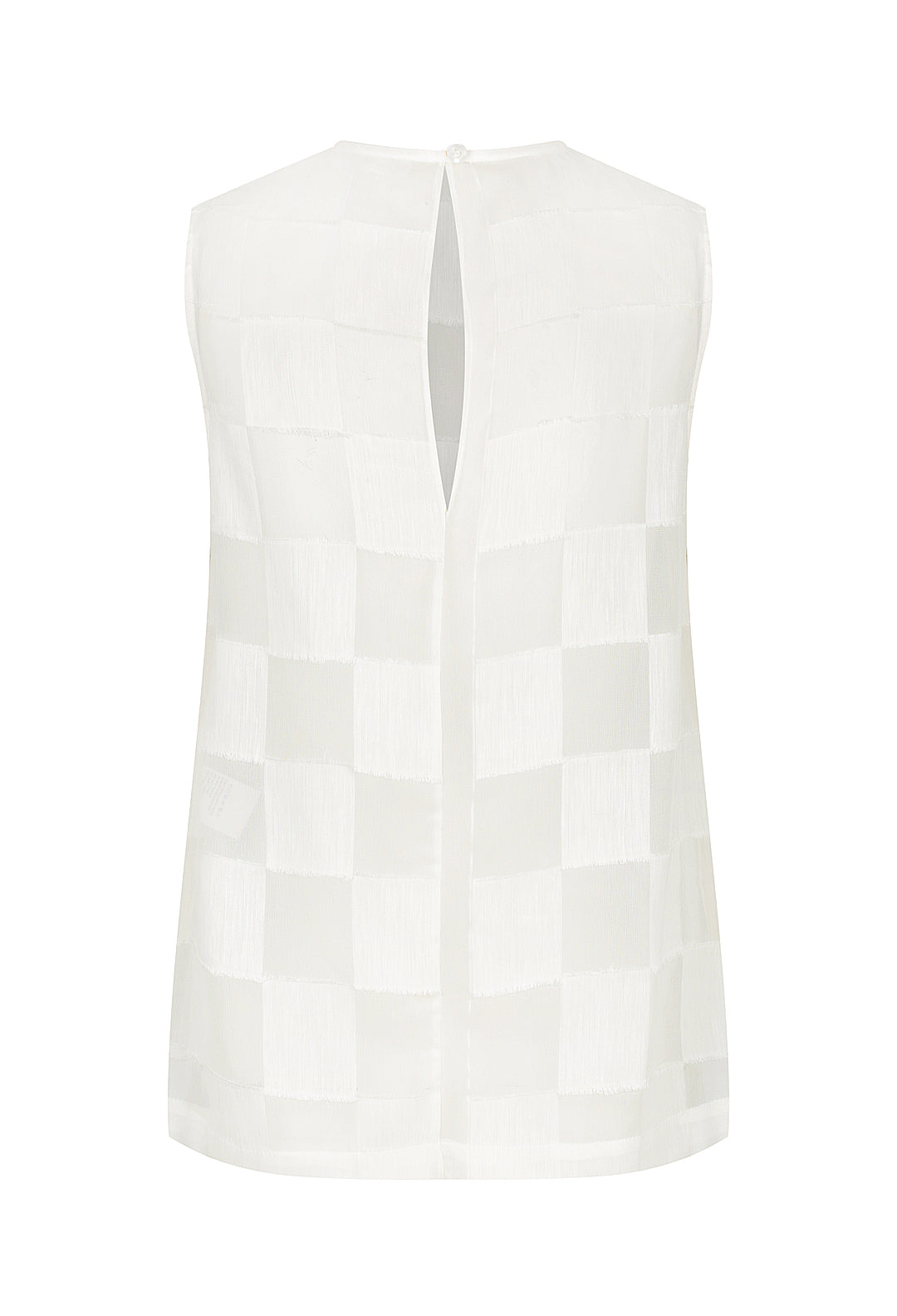 Silk Linen Check Tank