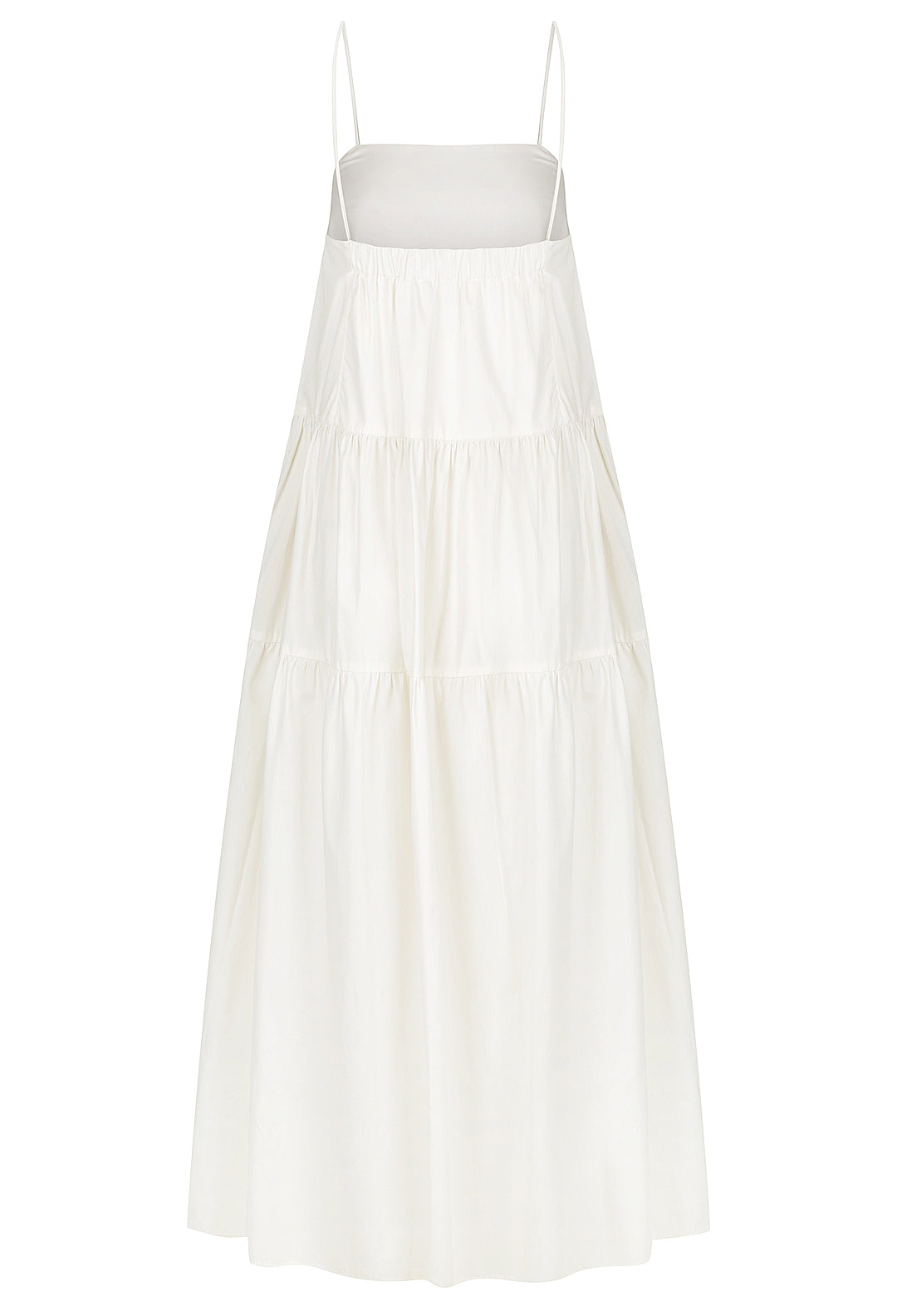 Cotton Gathered Maxi Dress