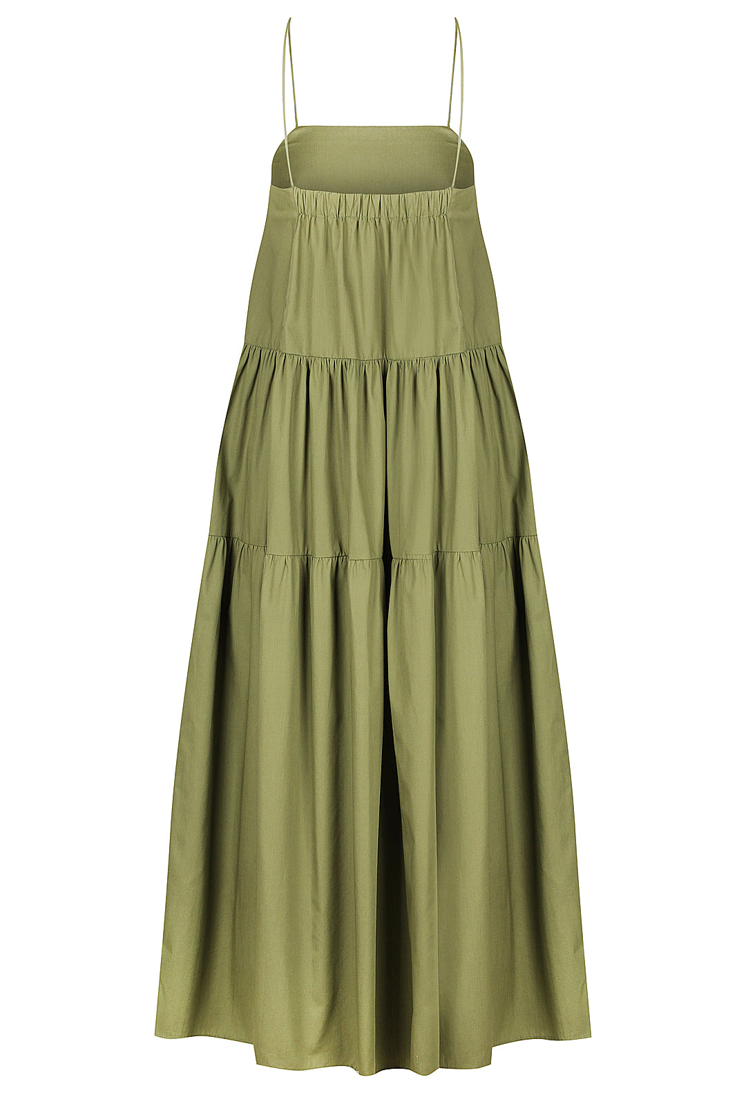 Cotton Gathered Maxi Dress