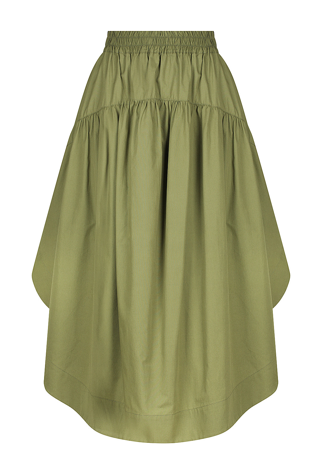 Cotton Gathered Circle Skirt