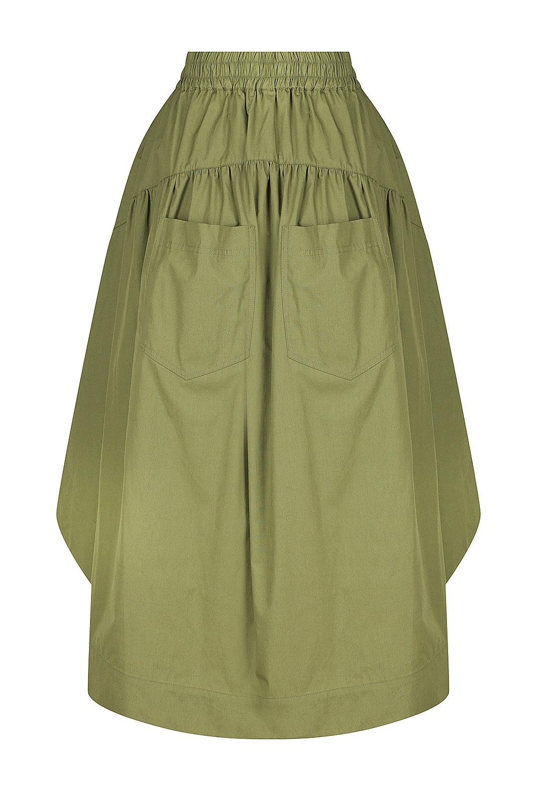 Cotton Gathered Circle Skirt