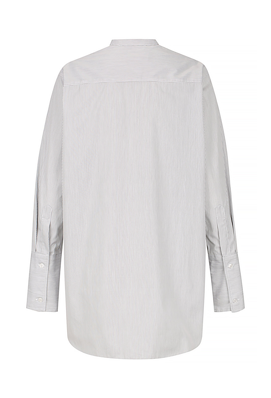 Collarless long sleeve shirt