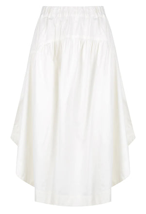 Cotton Gathered Circle Skirt