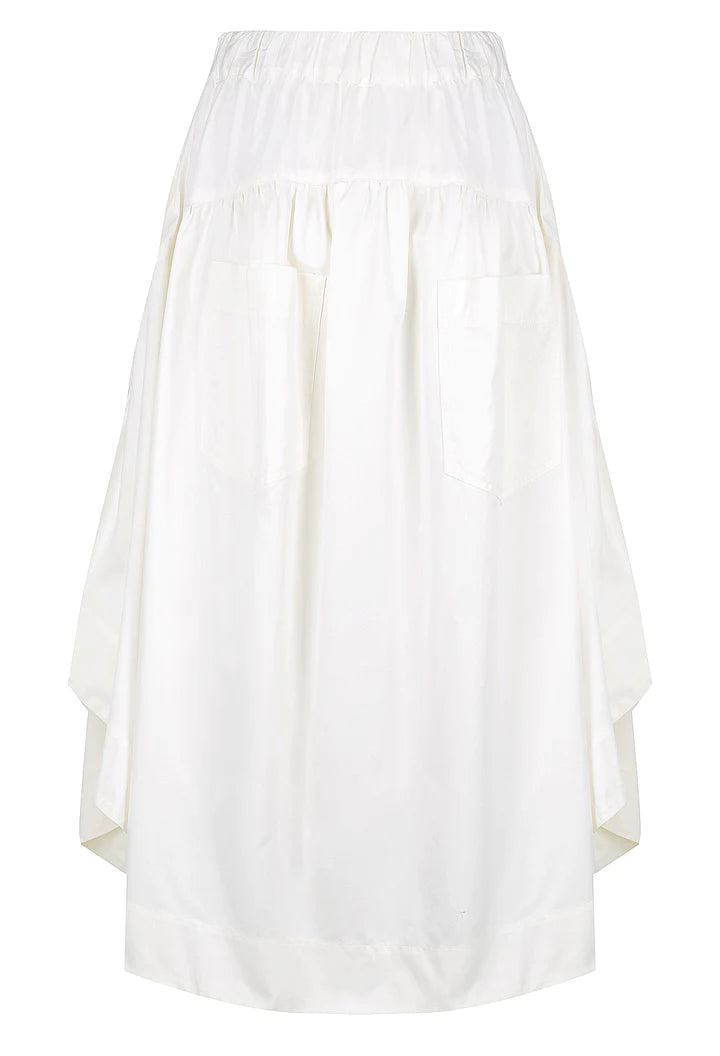 Cotton Gathered Circle Skirt