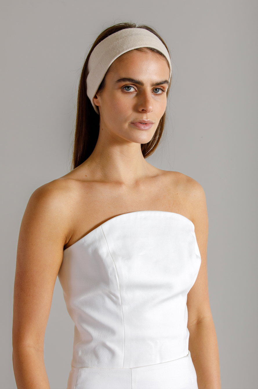 Cotton Canvas Bustier