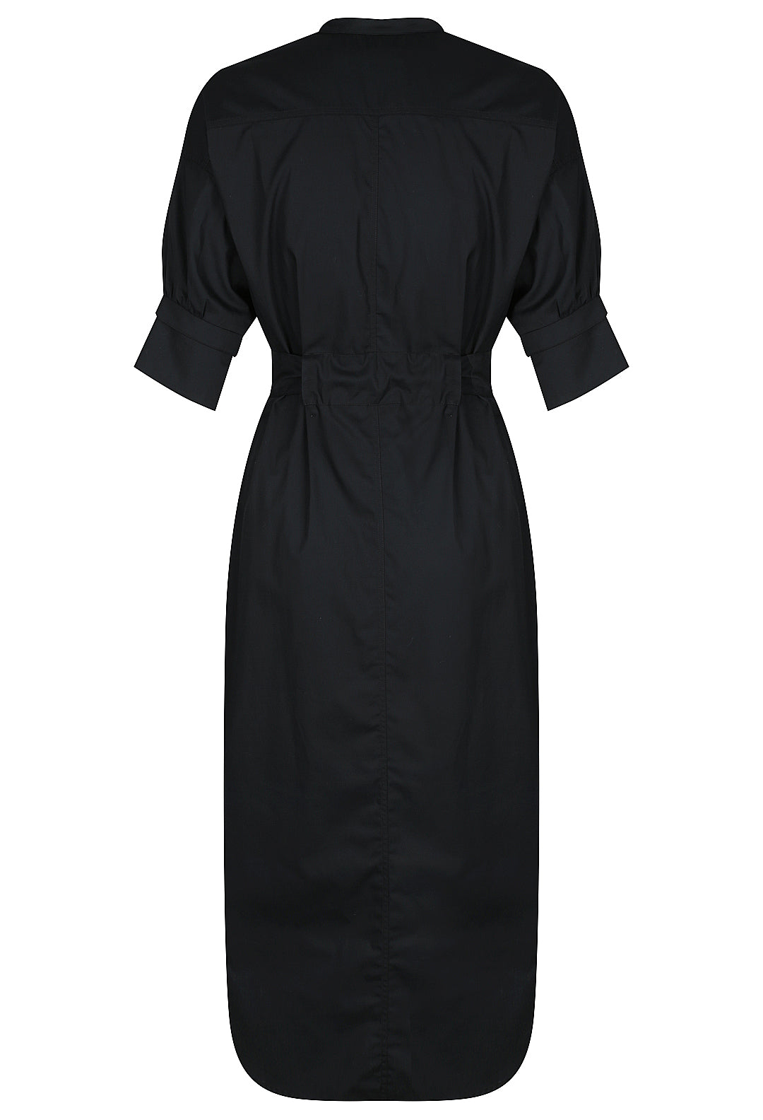 Short Sleeve Bib Shirtdress