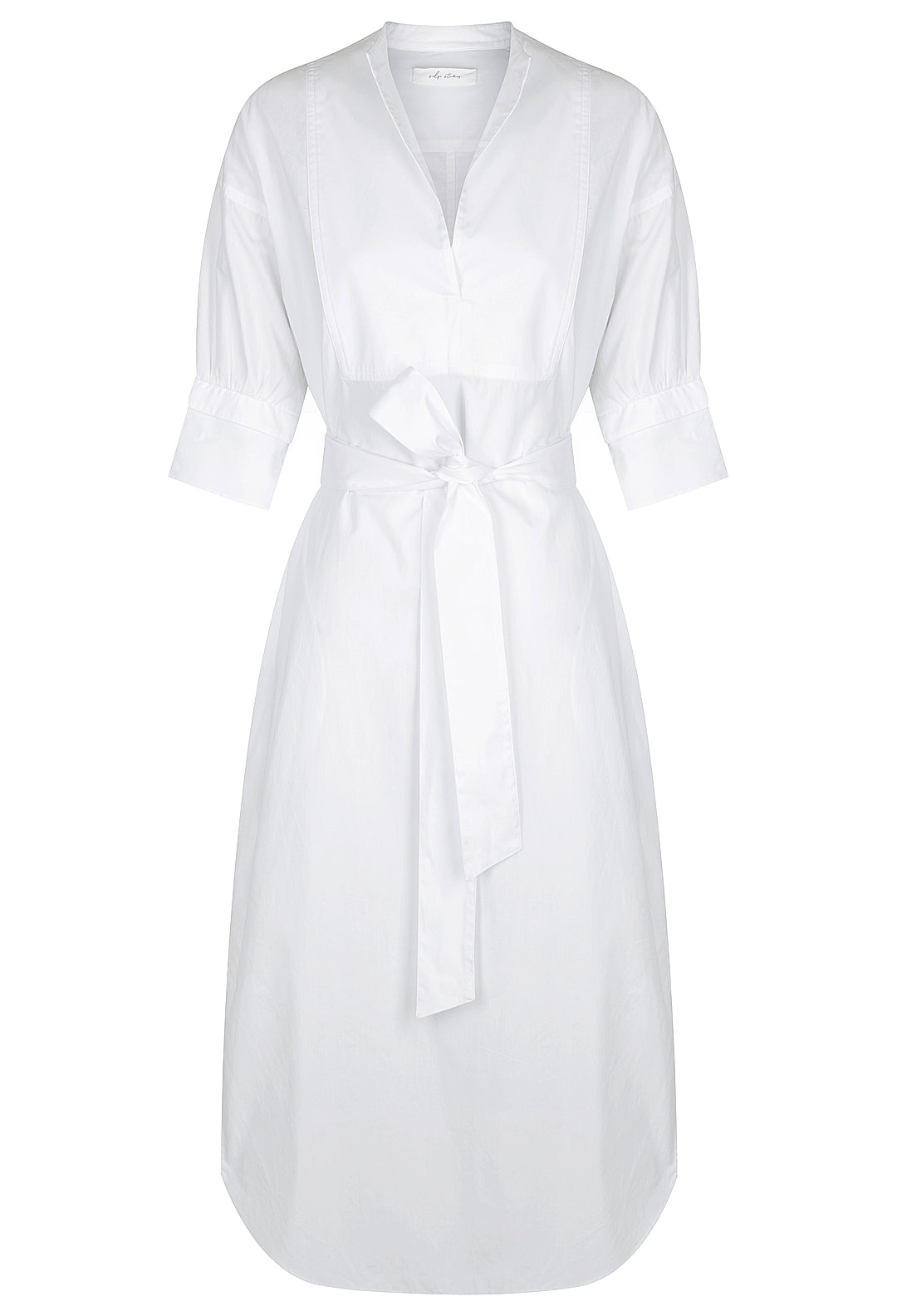 Short Sleeve Bib Shirtdress