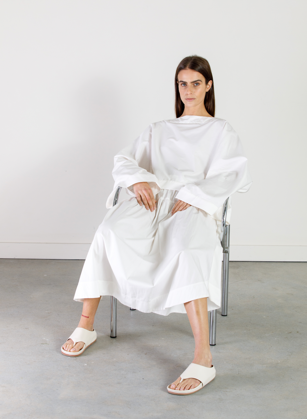 Cotton Gathered Circle Skirt
