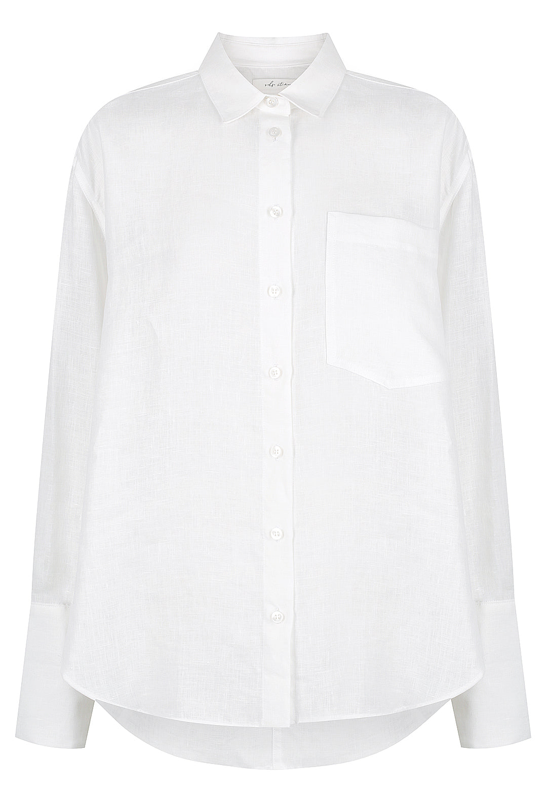 Long Sleeve Linen Pocket Shirt
