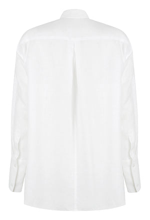 Long Sleeve Linen Pocket Shirt