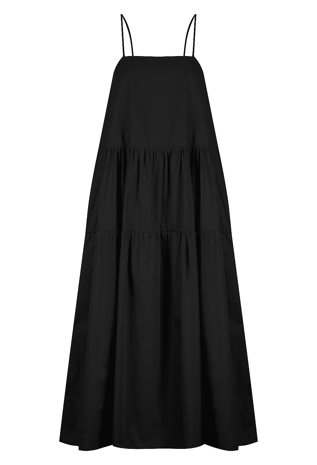 Cotton Gathered Maxi Dress