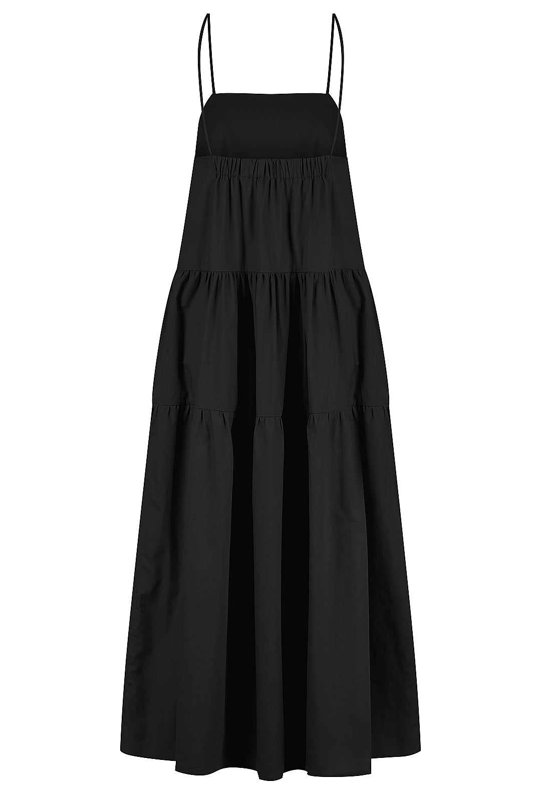 Cotton Gathered Maxi Dress