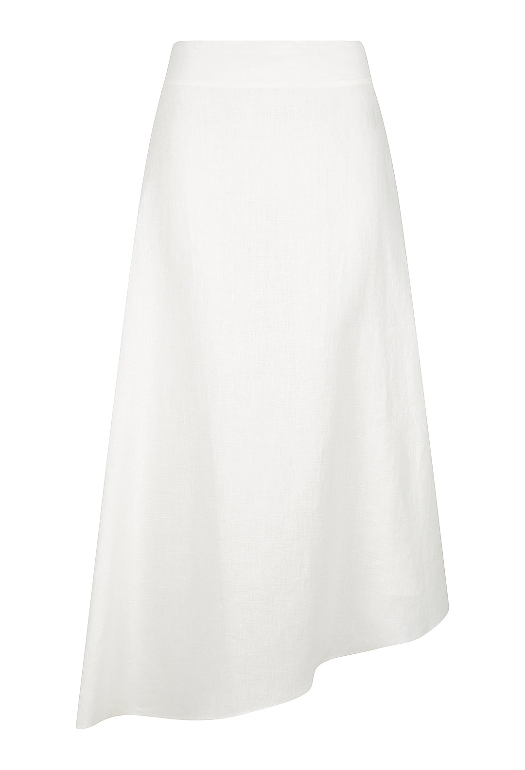 Asymmetric Linen Skirt