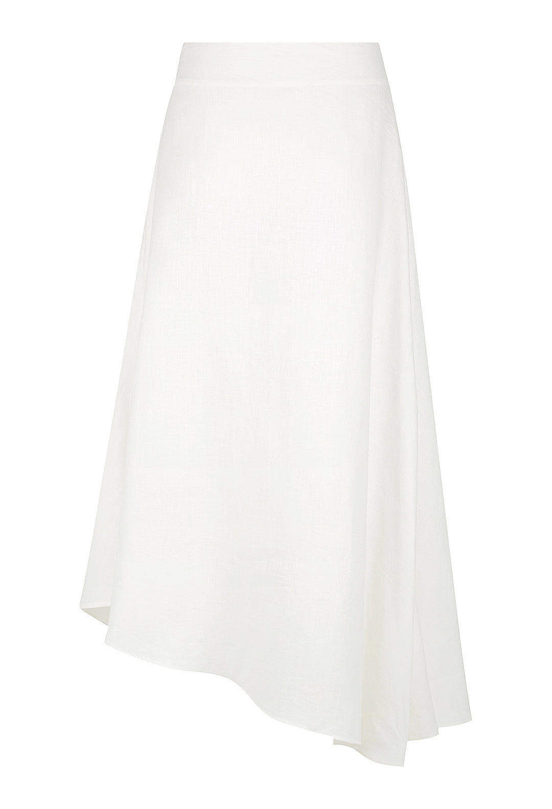 Asymmetric Linen Skirt