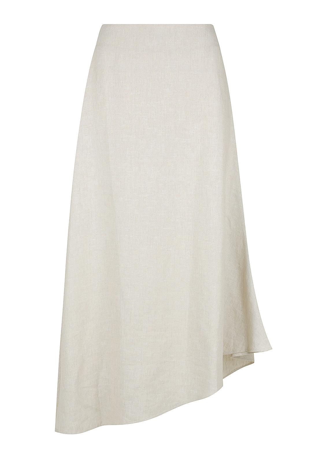 Asymmetric Linen Skirt