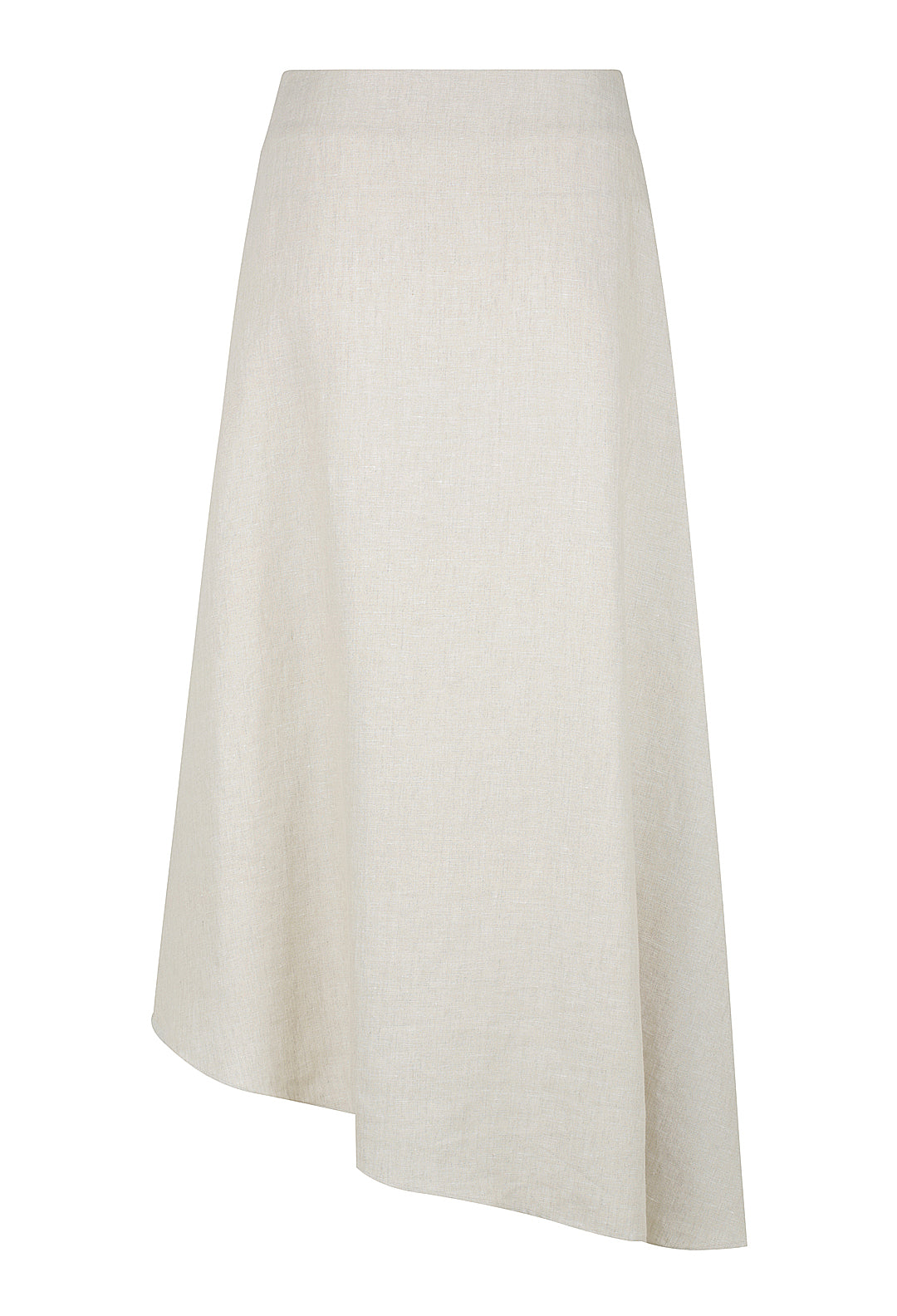 Asymmetric Linen Skirt