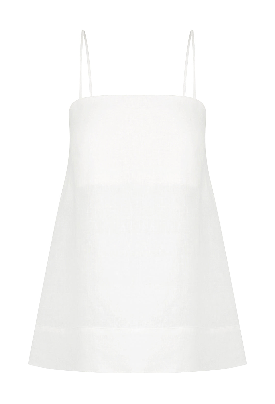 Linen square neck cami