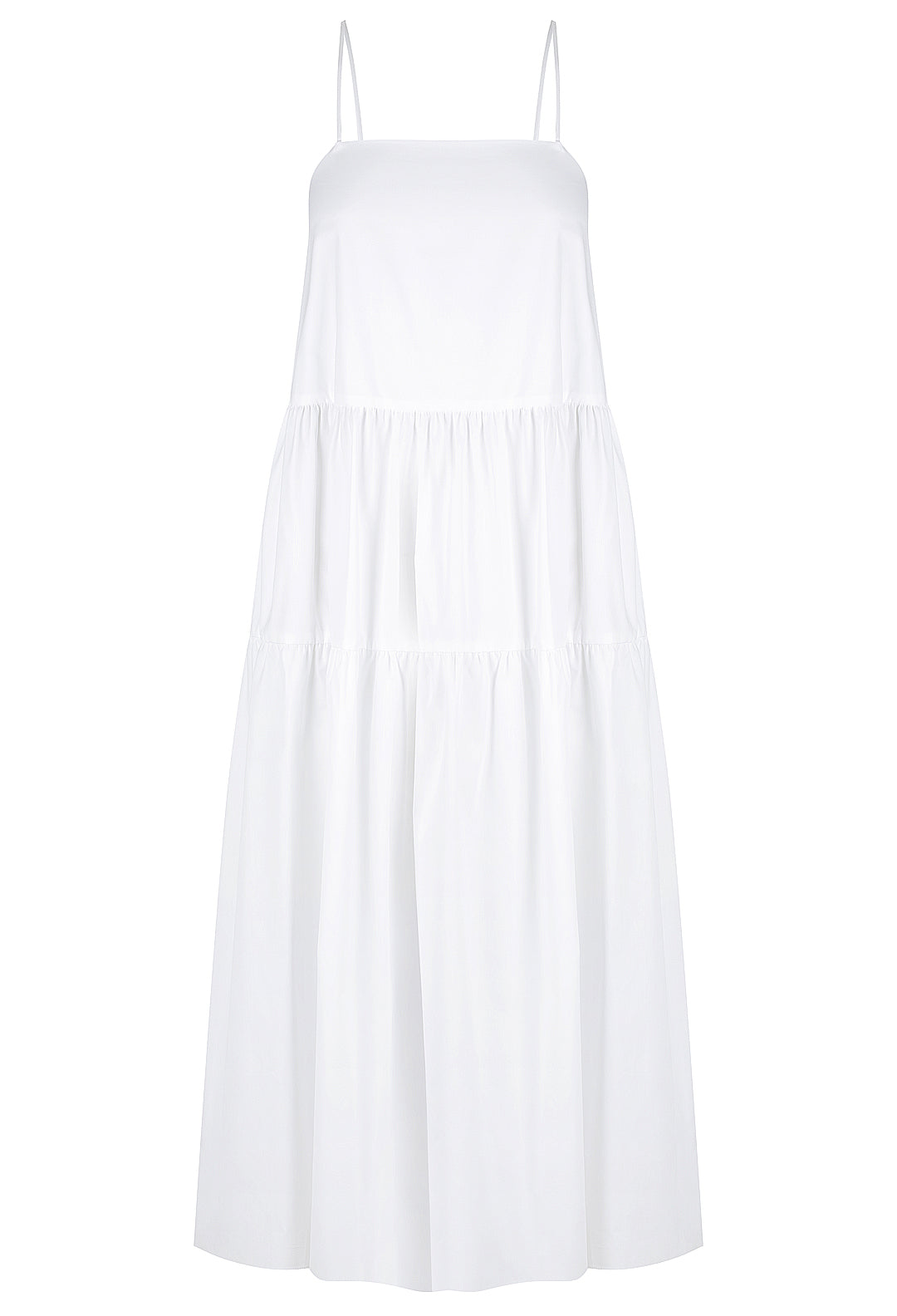 Cotton Gathered Maxi Dress