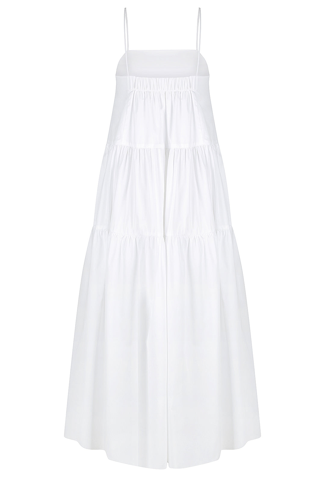 Cotton Gathered Maxi Dress