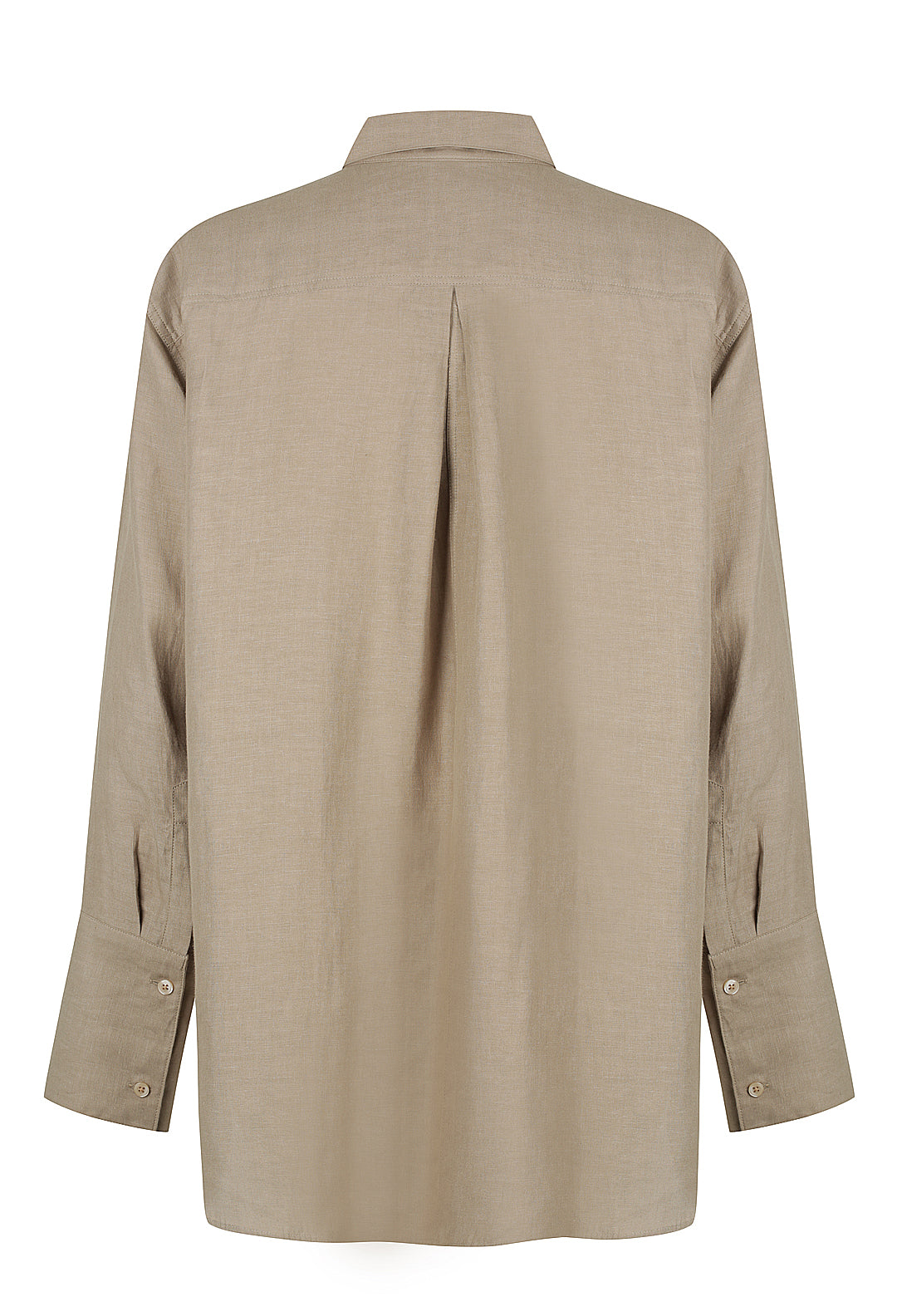 Long Sleeve Linen Pocket Shirt
