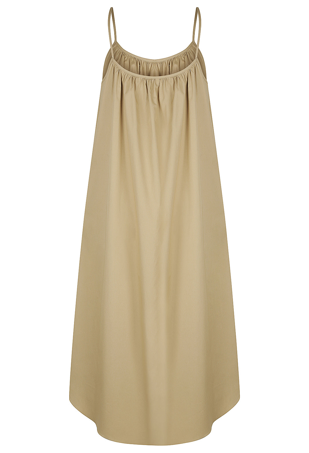 Cotton Gathered Circle Dress