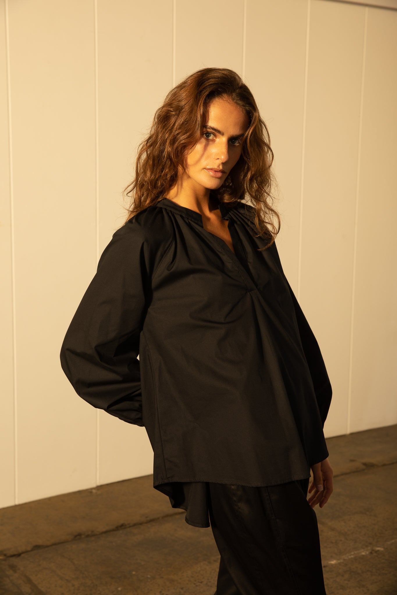 V Neck Long Sleeve Shirt