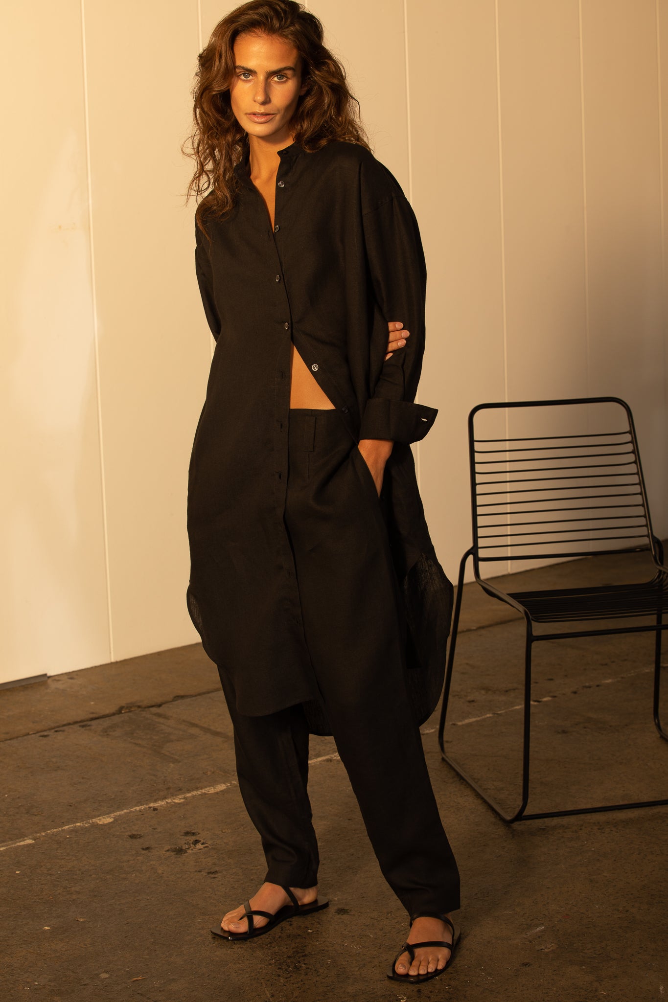 Classic Linen Shirtdress