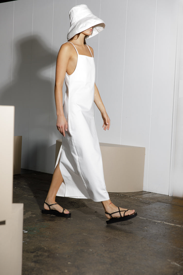 Cotton Canvas Slip Dress