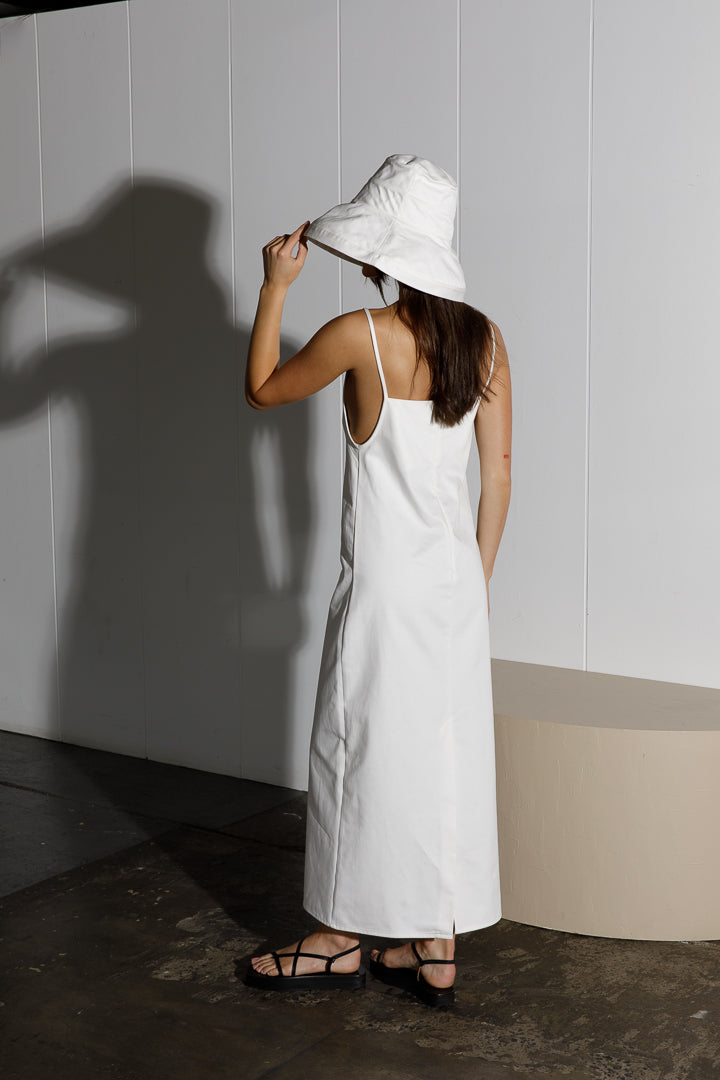 Cotton Canvas Slip Dress