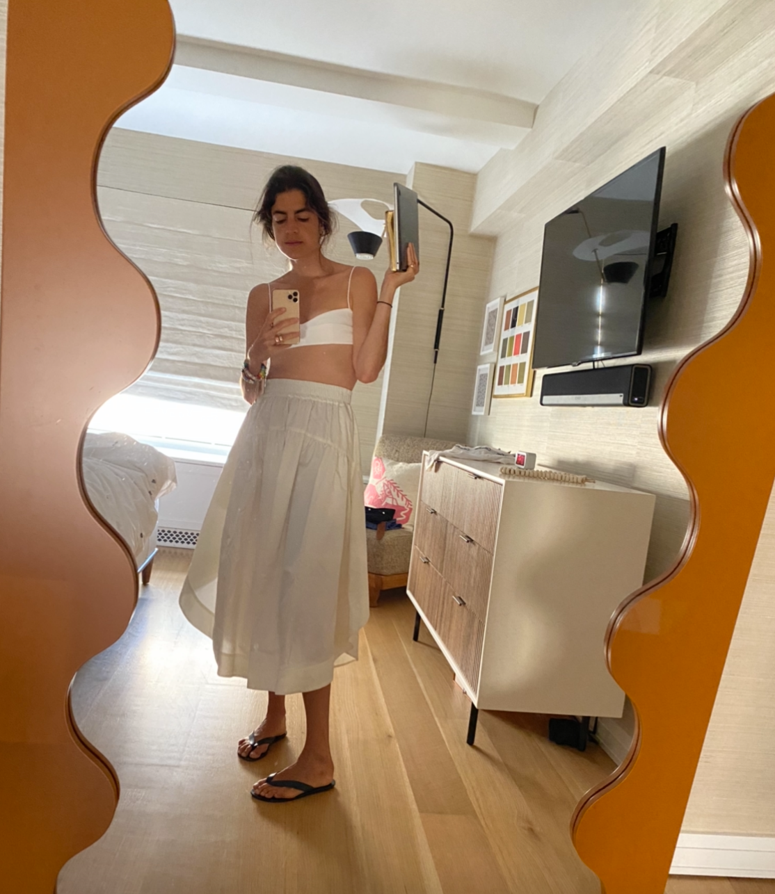 Gathered Circle Skirt
